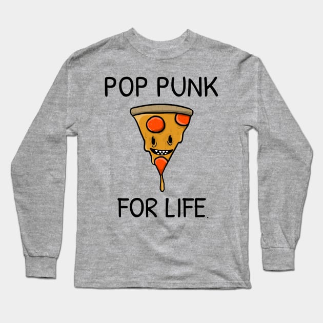 POP PUNK FOR LIFE PIZZA Long Sleeve T-Shirt by TeeNZ